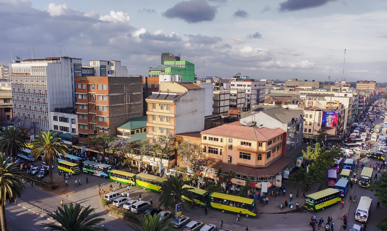 City block in Nairobi